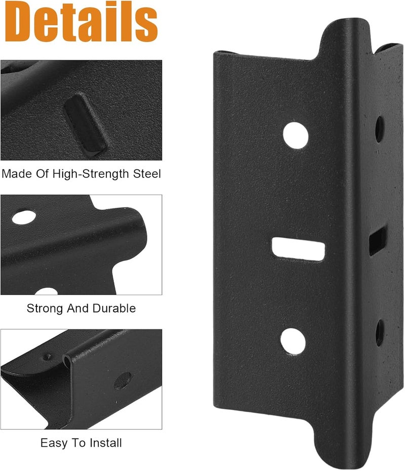 KishYa 8 Pcs 1.25 In Post Coupling Compatible With Muscle Rack, Post Coupler, Post Connector For Muscle Rack Width is Less Than or Equal To 1.25 Inches, 3.95 x 1.35 x 1.35 In - Image 3